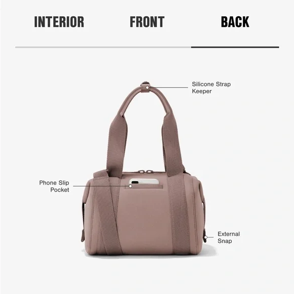 Dagne Dover Currant Landon Small Carryall  Tote Bag - Picture 10 of 10